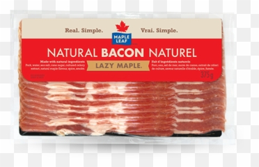 Maple Leaf Lazy Natural Bacon Products - Foods png