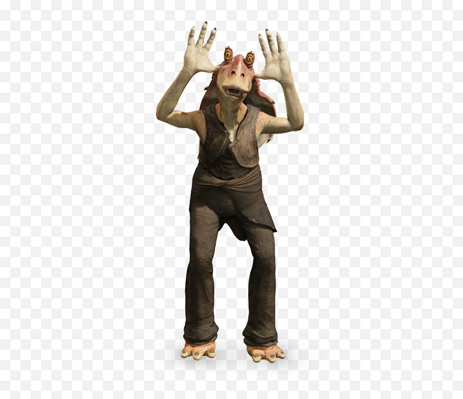 Jar Binks Hands Png Image With No - Jar Jar Binks Transparent,Jar Jar Binks Transparent