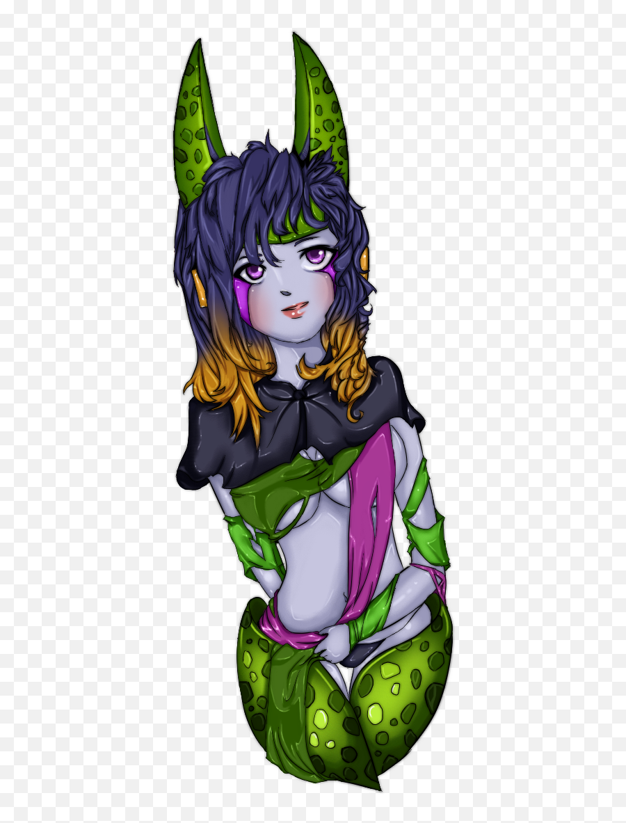 Dragon Ball Z Female Cell - Art Dragon Ball Cell Png,Perfect Cell Png