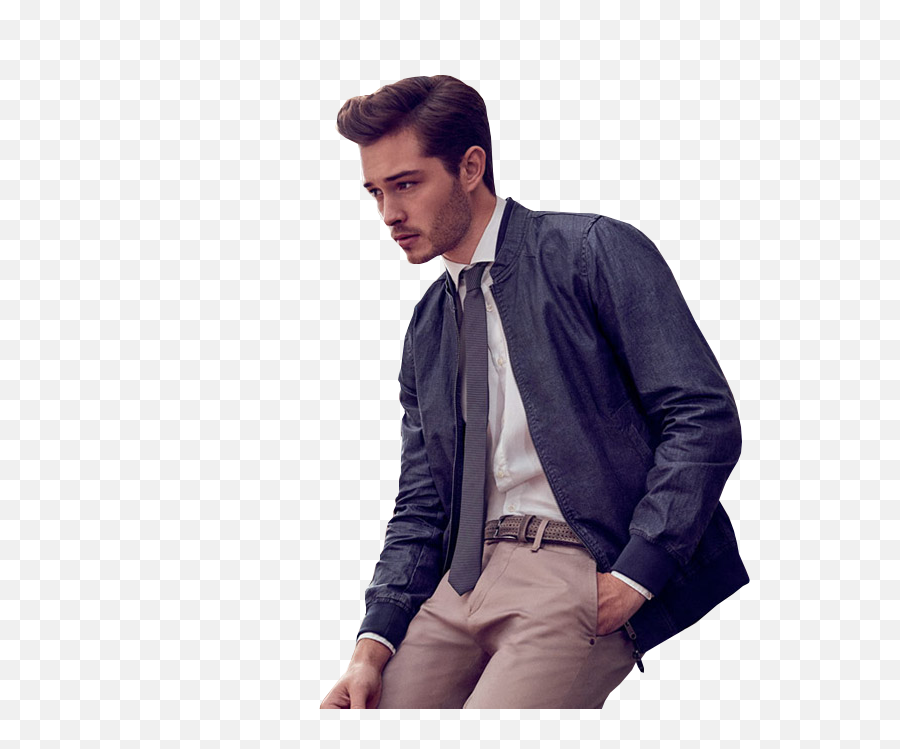 Smart Shirt Tie And Bomber Jacket - Boy I Admire From Afar Png,Francisco Lachowski Png