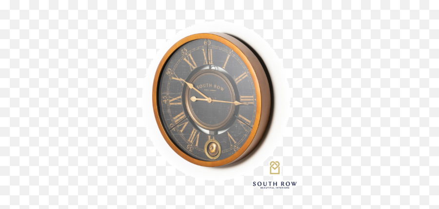 South Row Wall Clock Gold 61cm Tg - Solid Png,Gold Clock Png