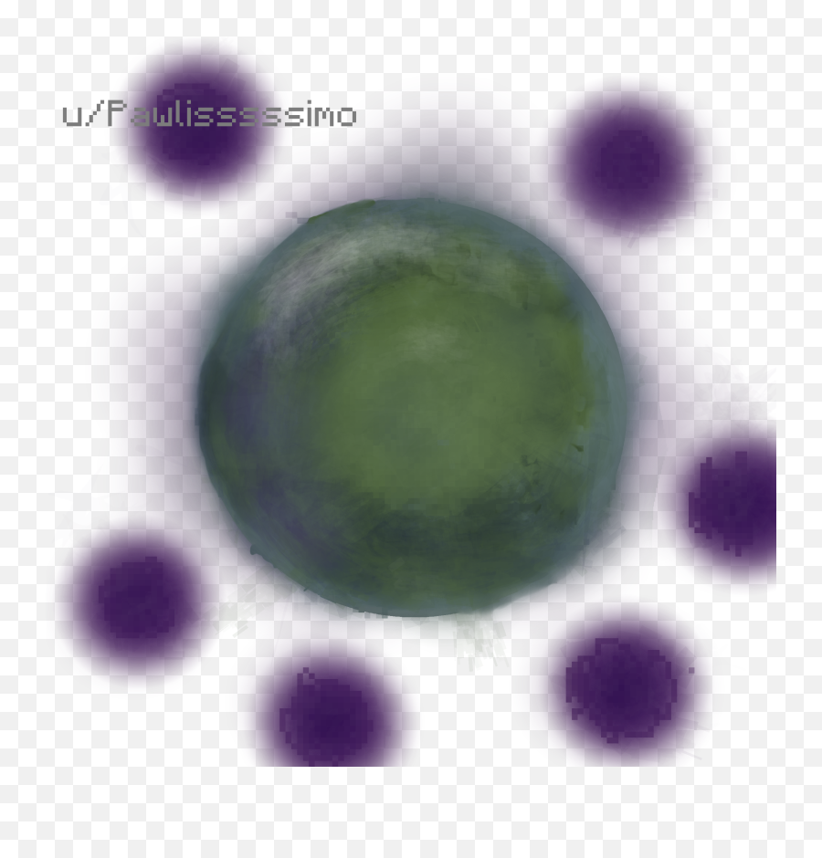 Realistic Ender Pearl In Krita Png Icon