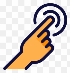 Sticky Button - Finger Touch Png Icon