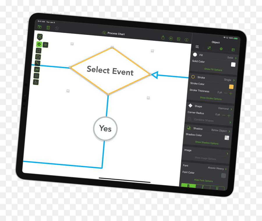 Visual Communication Software To Make Pro Diagrams - Smart Device Png,Ipad Pro App Icon Size