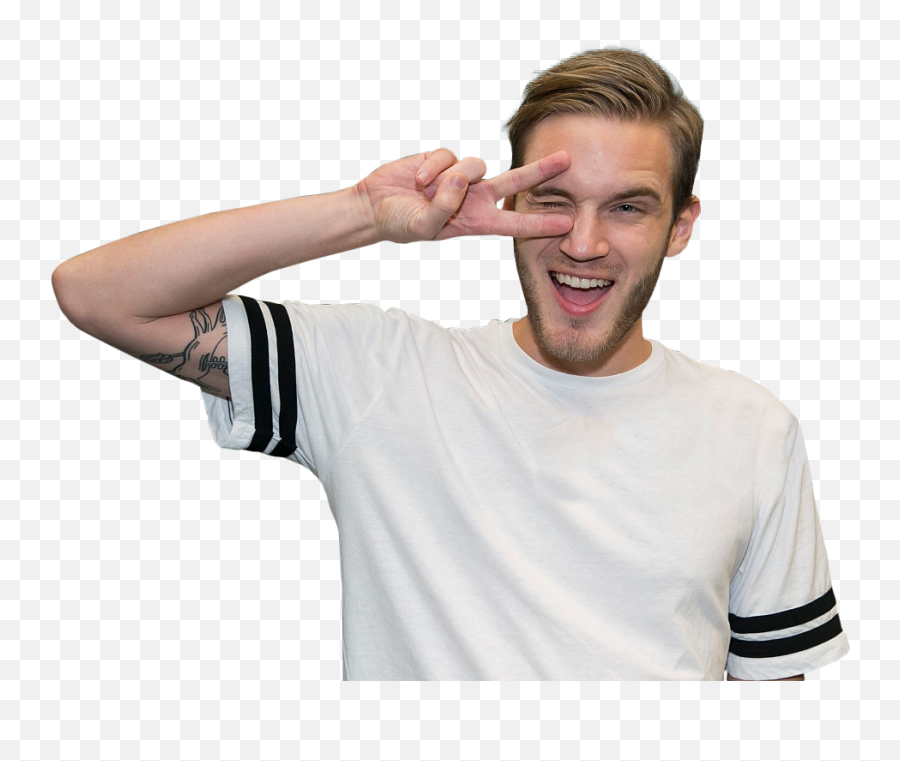 Download Pewdiepie In A White Shirt Png Image For Free - Pewdiepie Png,White Tee Shirt Png
