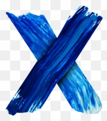 Letter X Paint Stroke Alphabet - Photos By Canva Drawing Png,Blue Paint Png