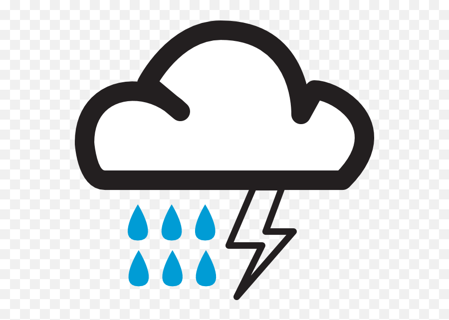 Rain And Thunder Storm Symbol Logo Download - Logo Icon Rainy Weather Symbol Png,Storm Icon Png