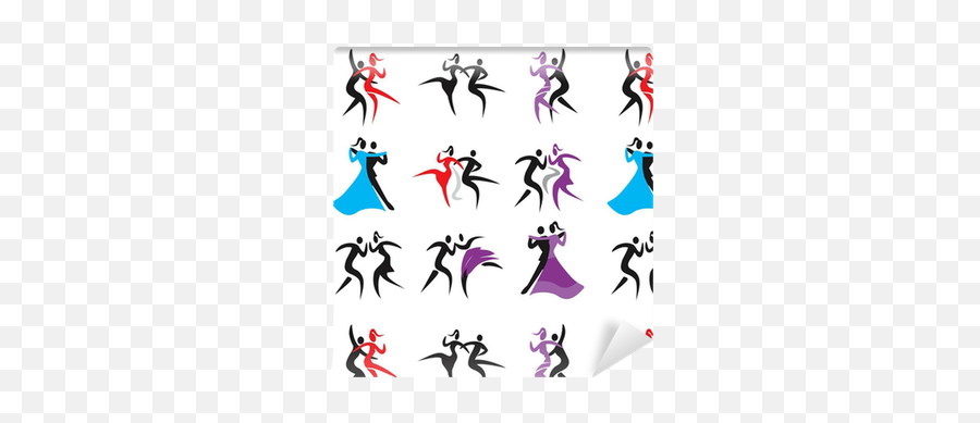 Wallpaper Dancing Icons Set Of With Couples - Icono Baile En Pareja Png,Icon Dancers