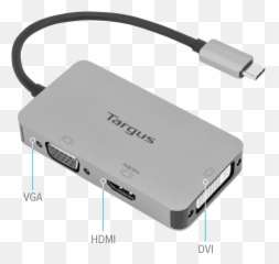 Usb - C Single Video Adapter with 4K HDMIDVI VGA ACA961USZ Targus With 4k Aca961usz png