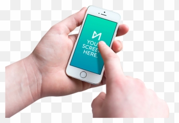 Apple Iphone With Hands Png Image For Free - Usando Celular Png,Woman Hand Png