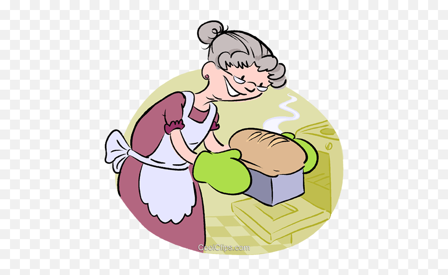 Baking Bread Royalty Free Vector Clip Art Illustration - Bake Bread Clipart Png,Baking Clipart Png