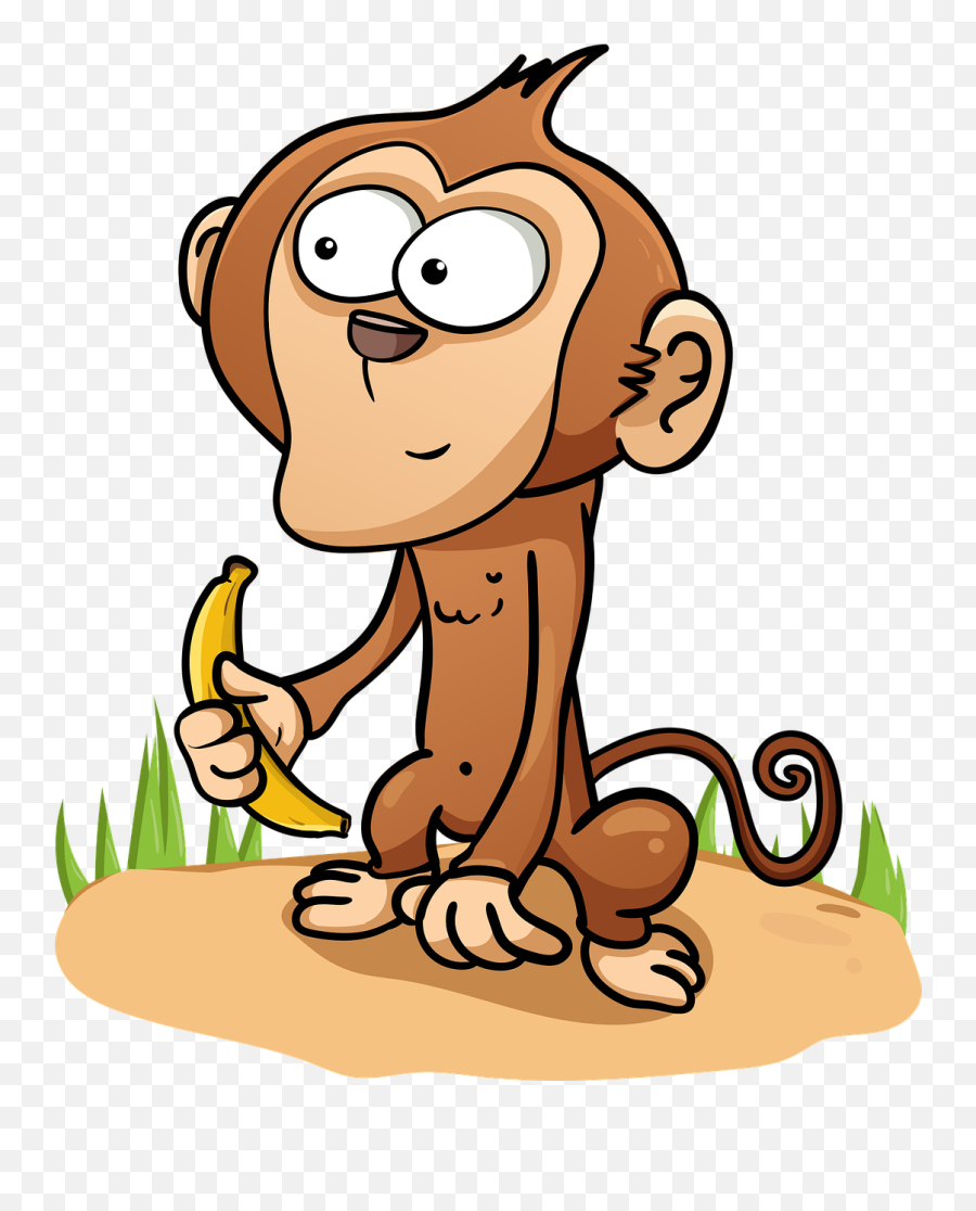 Monkey Marmoset Banana - Free Vector Graphic On Pixabay Comprehension For Grade 3 Png,Cute Monkey Png