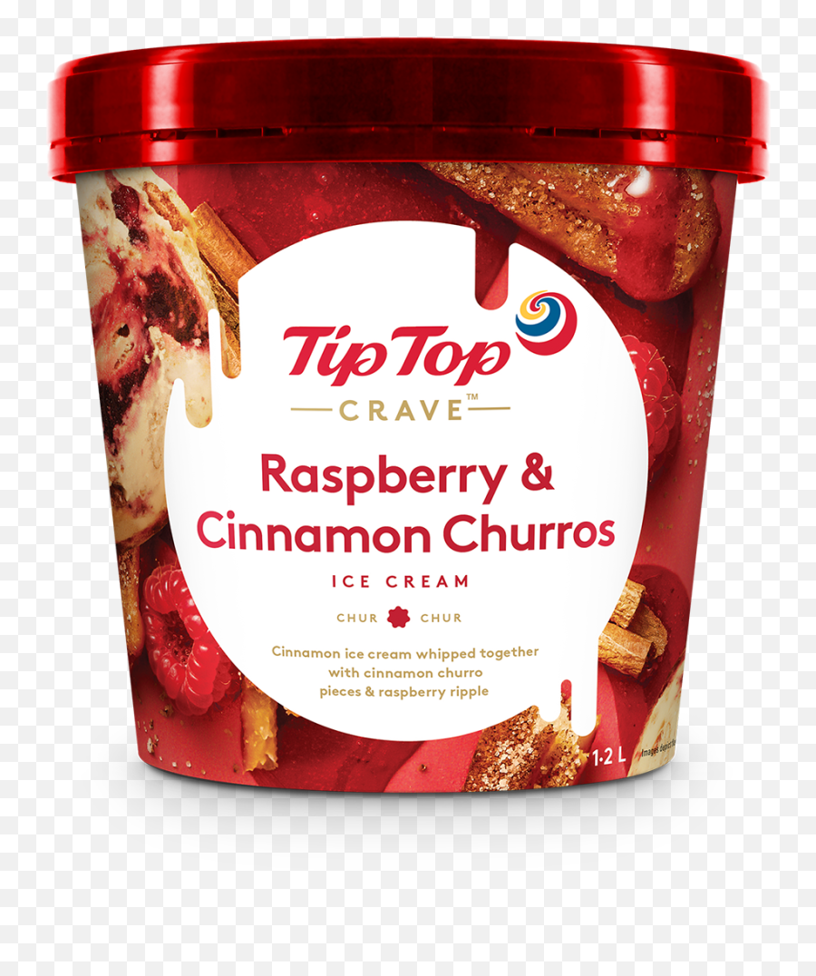 Crave Raspberry Cinnamon Churros - Tip Top Crave Ice Cream Png,Churro Png