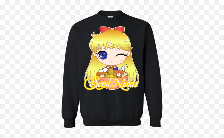 Download Sailor Venus Send Noods Crewneck Sweater - Rick And Cartoon Png,Rick And Morty Portal Png