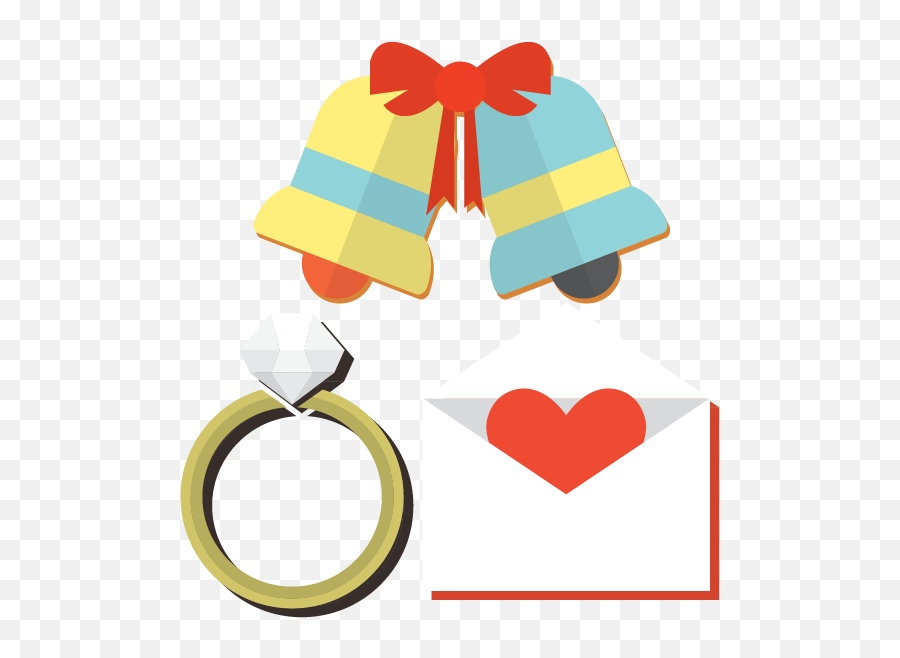 Wedding Clip Art - Vector Wedding Bells Ring Png Download Clip Art,Wedding Bells Transparent Background