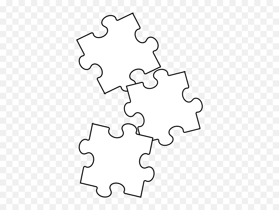 Puzzle Clipart Black And White Free Download - Pieces Black And White Png,Puzzle Png