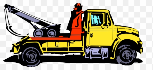 Tow Truck Wrecker Vehicle - Vector Tow Truck Png,Tow Truck Png