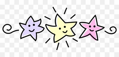 Humanoid Happy Stars - Vector Image Cartoon png