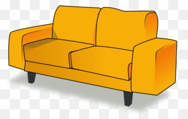 Public Domain Couch Clip Art - Transparent Background png