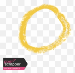 Xy - Yellow Drawn Circle Transparent png