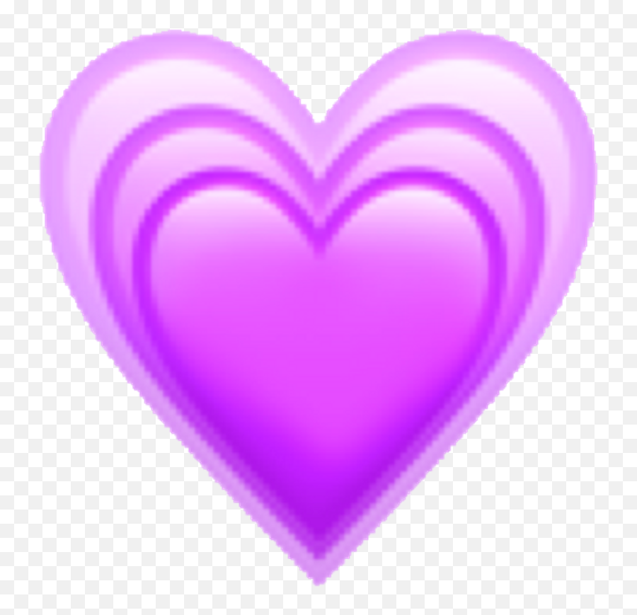 Download Hd Kawaii Cute Purple Emoji - Purple Heart Free Clipart Png,Purple Emoji Png