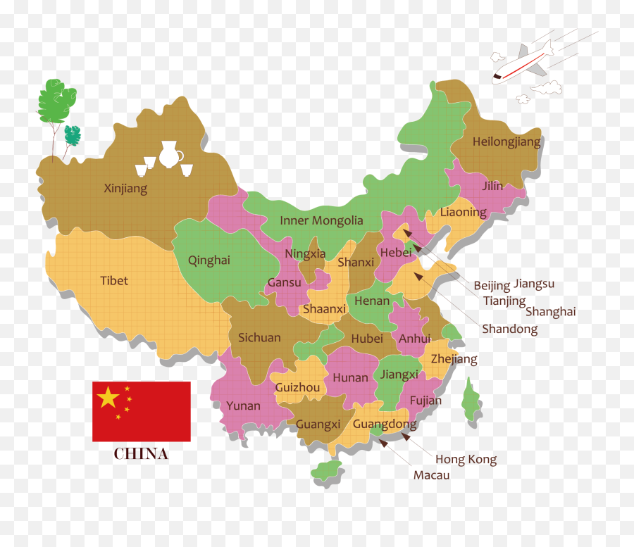 Download Map Vector China Free Clipart - Vector China Map Png,Map Clipart Png