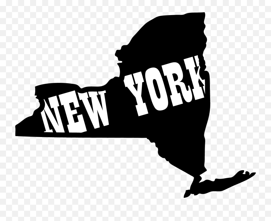 Free New York State Outline Png - Outline Of State Of New York,New York State Png