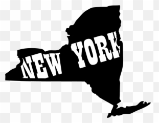 Free New York State Outline Png - Outline Of State Of New York,New York State Png