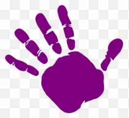Fingerprint Clipart Hand Transparent Free - Hand Print Clipart png