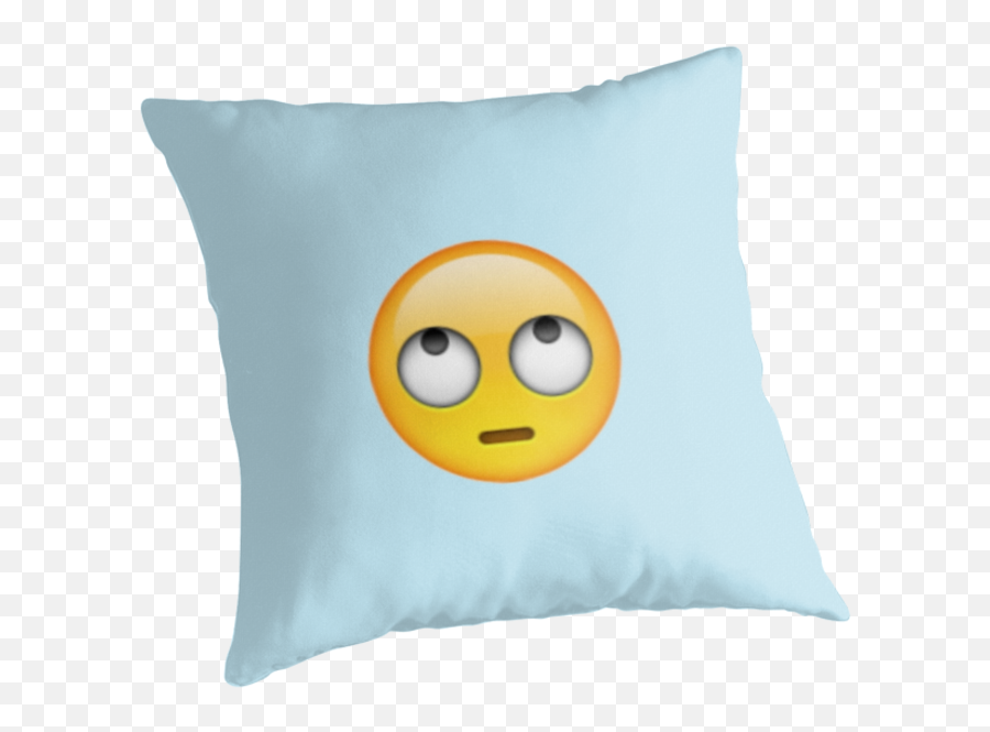 Download Rolling Eyes Emoji Iphone - Pillows Png Full Size Cushion,Eyes Emoji Transparent