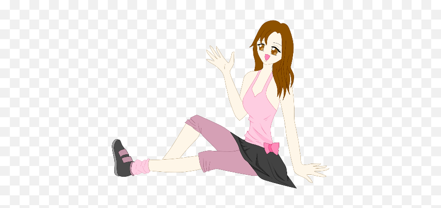 Glitter Graphics The Community For Enthusiasts - Illustration Png,Anime Girl Sitting Png