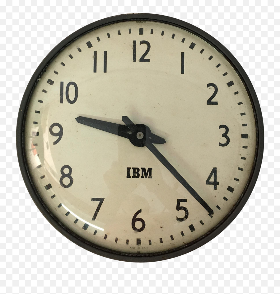 1950s Ibm Self - Regulating Wall Clock Simplex Clock Png,Grandfather Clock Png