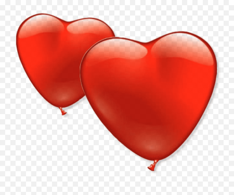 6 Heart Balloons 2 Sizes - Heart Png,Heart Balloon Png