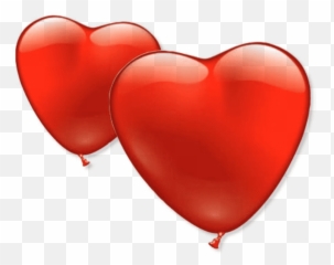 6 Heart Balloons 2 Sizes - Heart Png,Heart Balloon Png