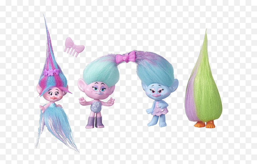 Trolls Characters - Trolls Multipack Hd Png Download Trolls Figures Satin And Chenille,Trolls Characters Png