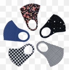 3 Pieces Reusable Checkered Pattern Face Mask - Assorted Styles png