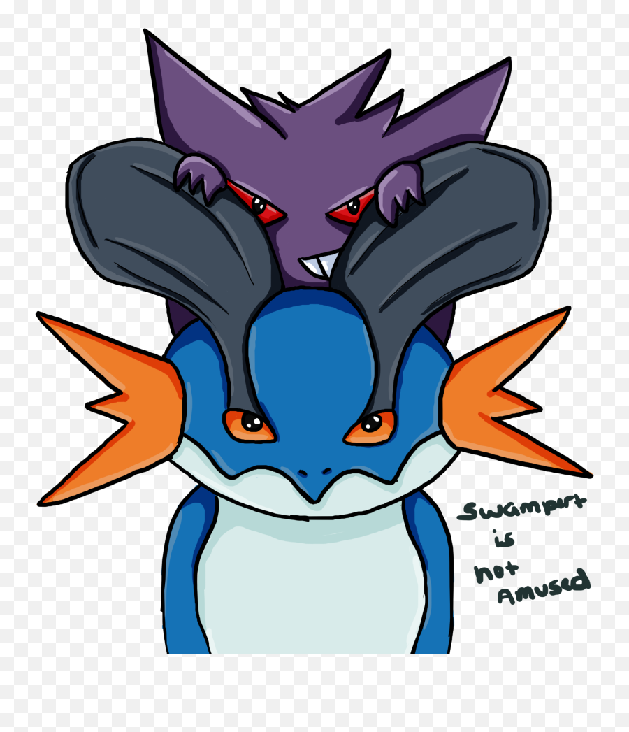 Swampert And Gengar U2014 Weasyl - Portable Network Graphics Png,Gengar Png