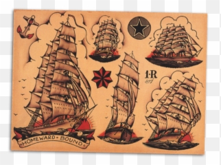 Colorful Sailor Tattoo Designs Tattooshuntcom Png