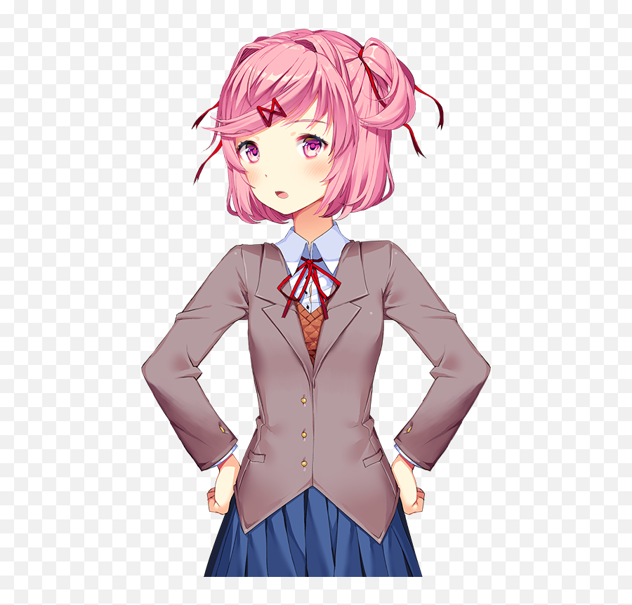 Doki Literature Club Png - Doki Doki Literature Club Natsuki Png,Natsuki Png