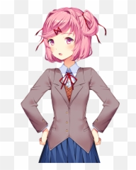 Doki Literature Club Png - Doki Doki Literature Club Natsuki Png,Natsuki Png