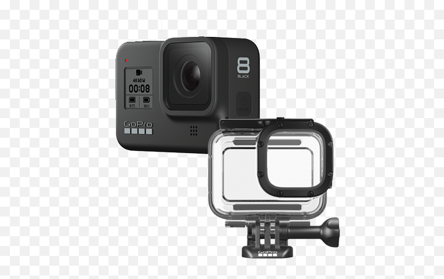 Gopro Hero8 Black And Protective Case - Gopro Case Png,Gopro Png