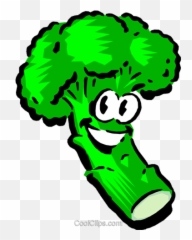 Cartoon Broccoli Royalty Free Vector Clip Art Illustration - Animated Vegetables png