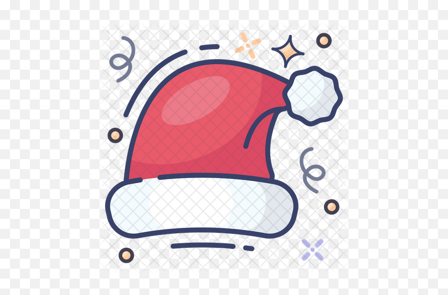 Christmas Hat Icon - Dot Png,Cartoon Christmas Hat Png