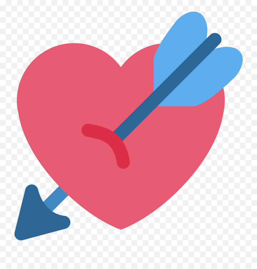 Heart With Arrow Emoji For Facebook Email U0026 Sms Id - Android Emoji Heart Png,Heart Emojis Transparent