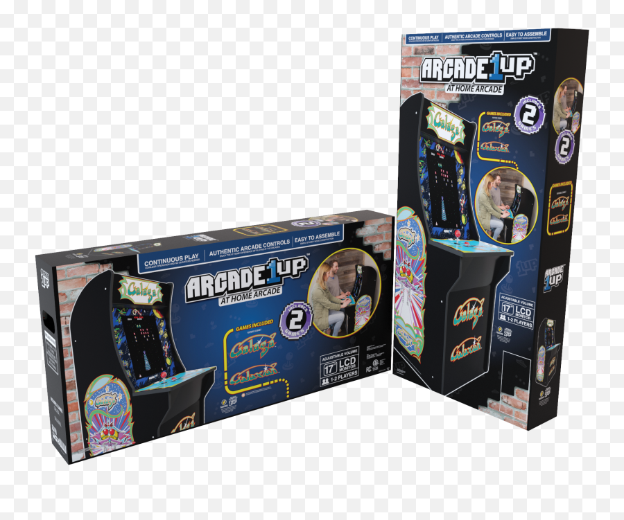 Galaga Arcade Machine Arcade1up 4ft - Arcade1up Pac Man Box Png,Galaga Ship Png
