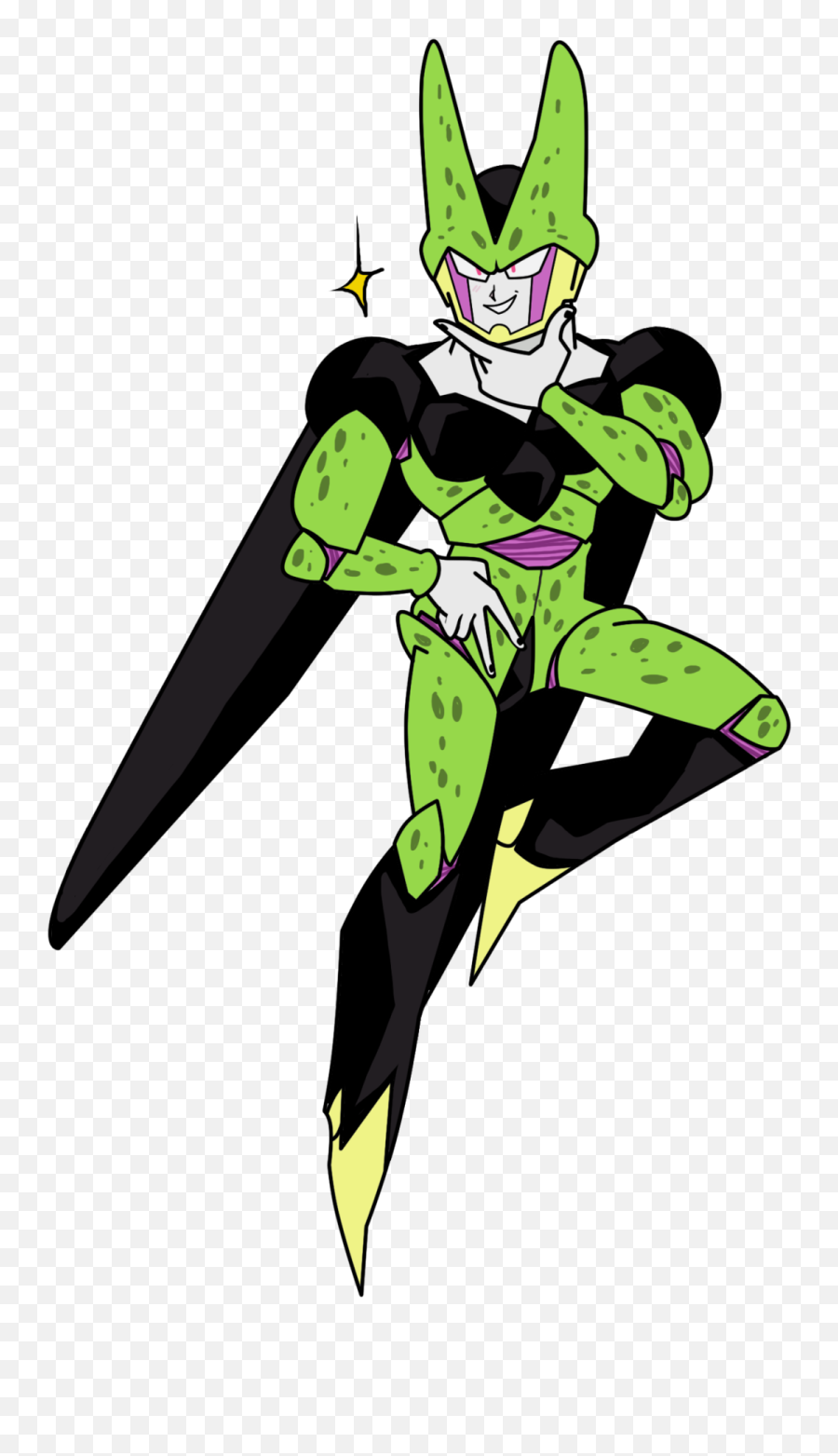 Anime Dragon Ball - Devilartemis Perfect Cell Fan Art Png,Perfect Cell Png