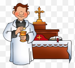 Priest Baptism Clip Art - Holy Mass Png Download Clipart Sacrament Of Eucharist