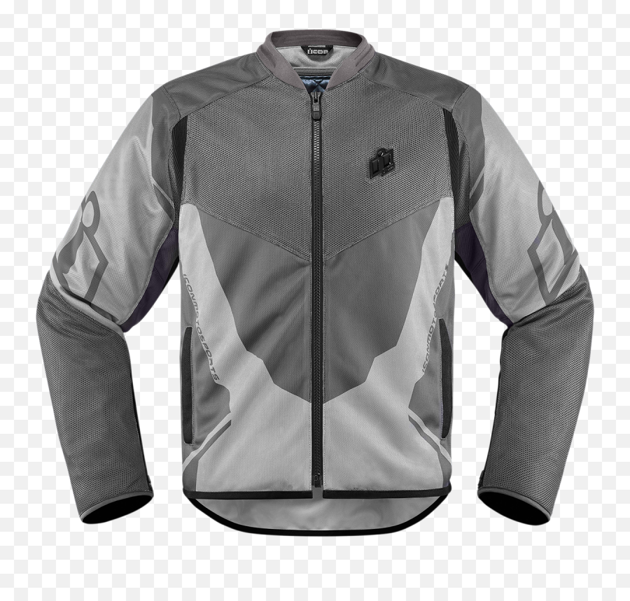 Icon Anthem 2 Mesh Jacket - Grey Mesh Jacket Jackets Long Sleeve Png,Icon Pdx Waterproof Gloves