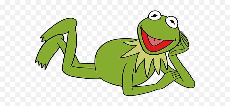 How To Draw Kermit The Frog - Really Easy Drawing Tutorial Kermit Drawing Easy Step By Step Png,Kermit The Frog Png