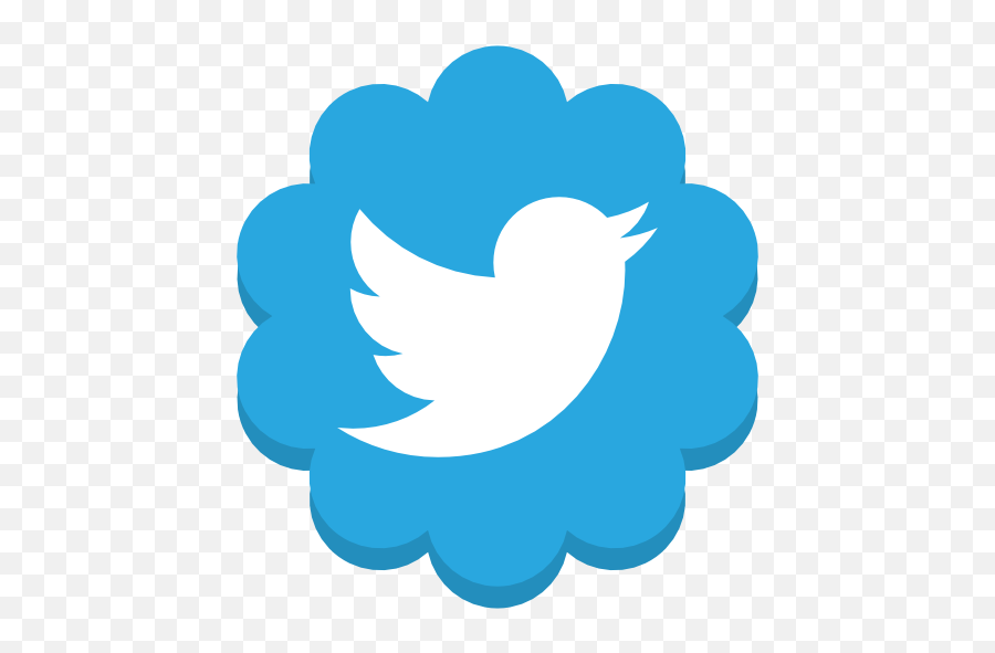 Twitter Flower Free Icon - Iconiconscom Twitter Logo Circle White Png,Flower Icon